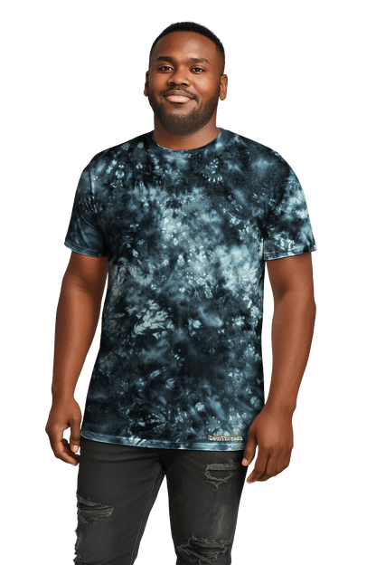 Tie-Dye Men’s T-Shirt - Black Void - Dark Aesthetic - SourThreadz