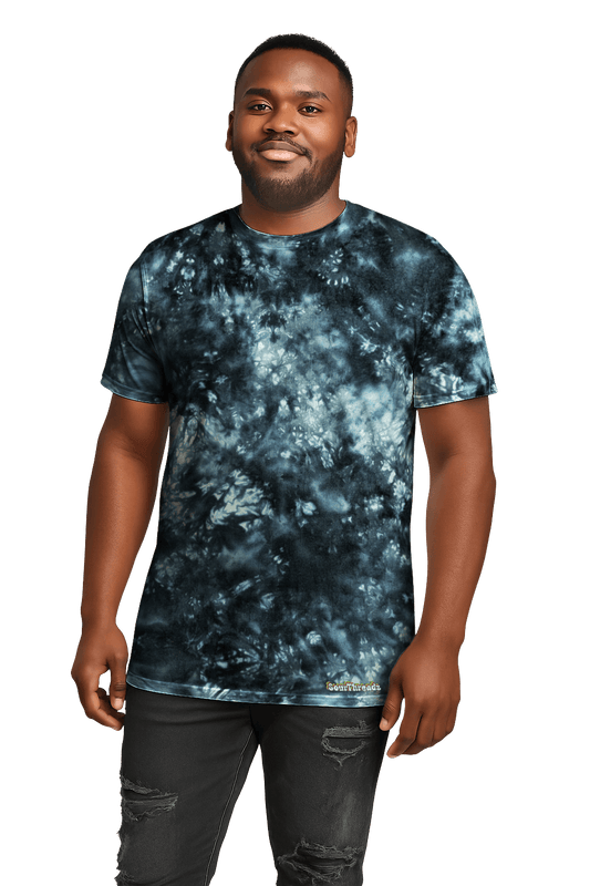 Tie-Dye Men’s T-Shirt - Black Void - Dark Aesthetic - SourThreadz