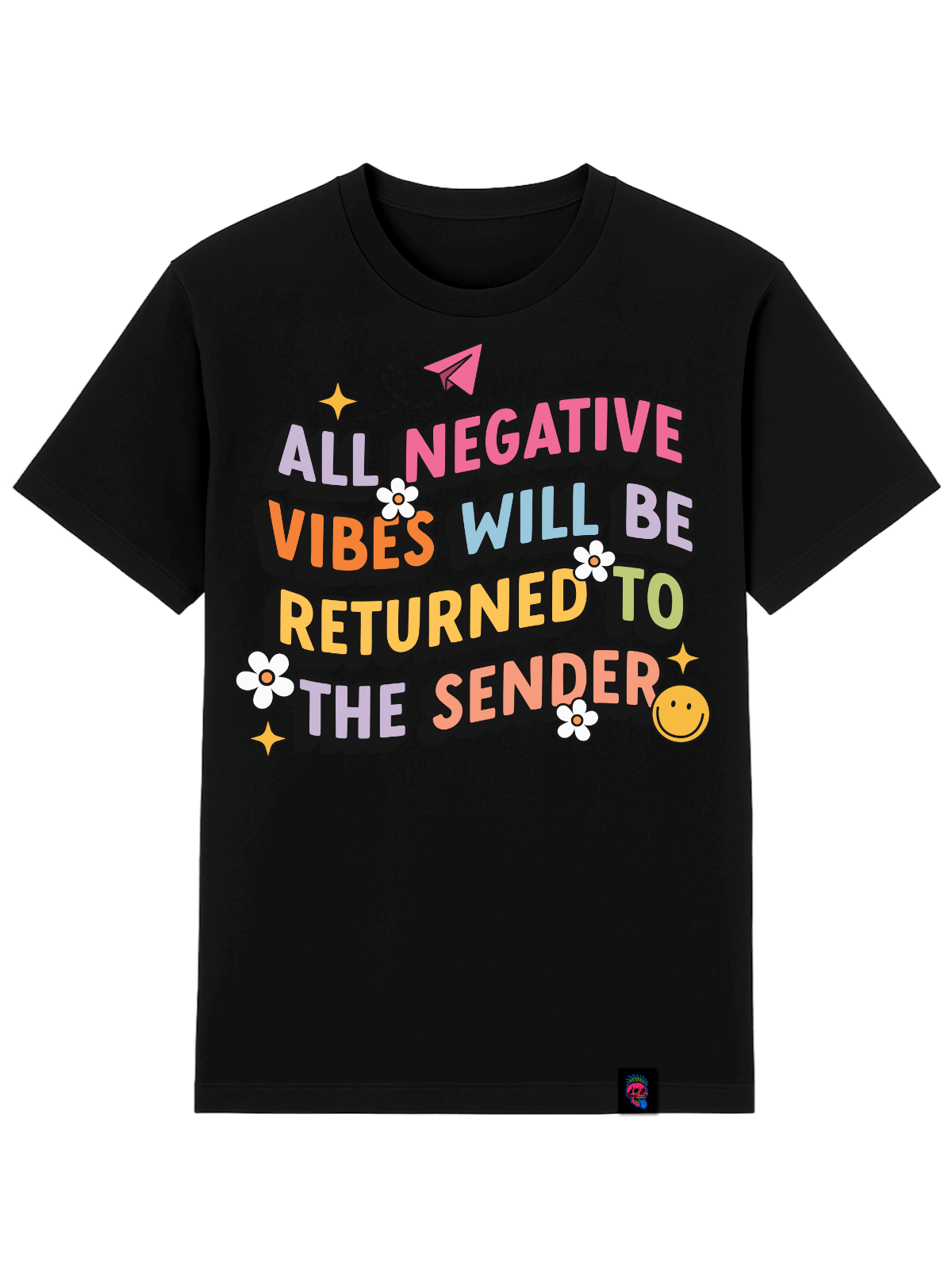 Negative Vibes Graphic Tee - Softfeel Heavyweight Organic Cotton - SourThreadz Premium Drop