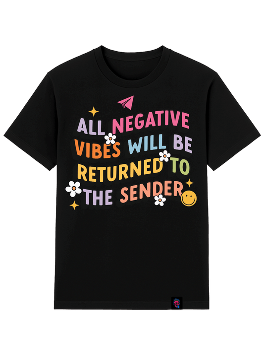 Negative Vibes Graphic Tee - Softfeel Heavyweight Organic Cotton - SourThreadz Premium Drop