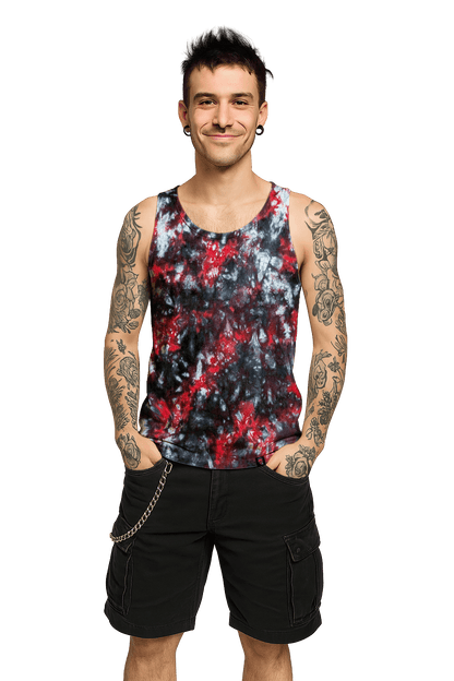 UK Handmade Red Black Camo Tie-Dye – Men's, Women's, T-Shirts, Tanks, Polos & More - SourThreadz