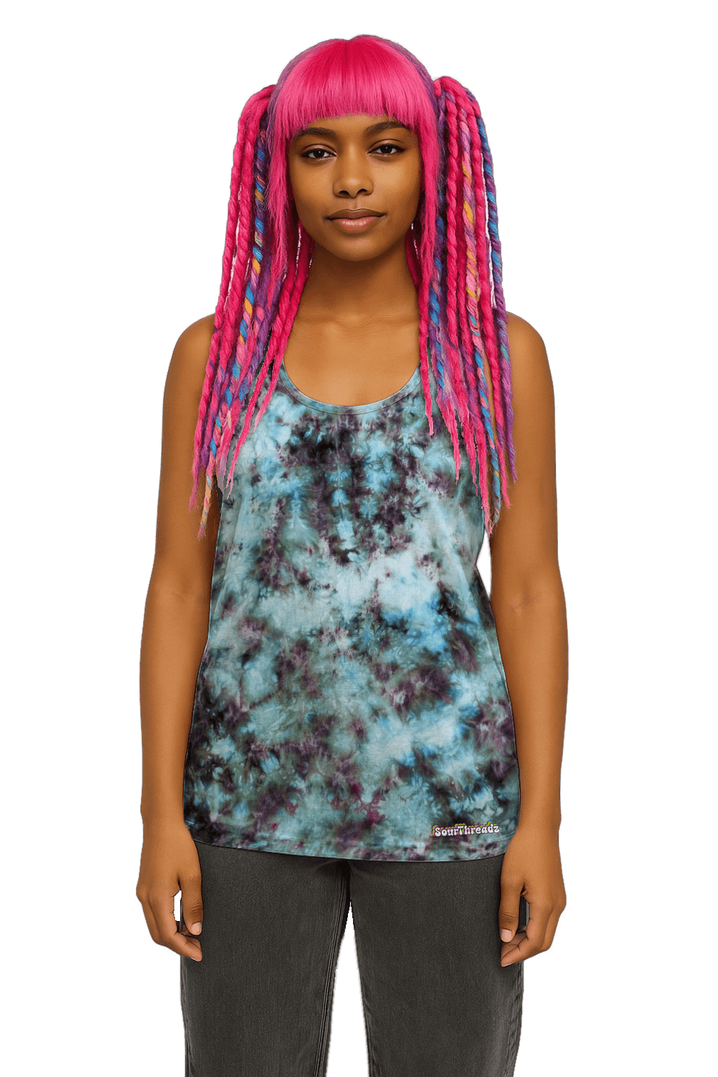 Organic Tie-Dye Women's Tank Top - Alchemist - Artistic Dye Blend - SourThreadz