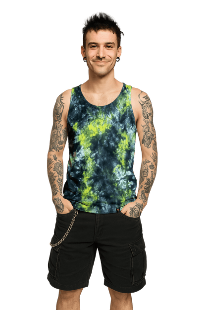 UK Handmade Black Yellow Camo Tie-Dye – Men's, Women's, T-Shirts, Tanks, Polos & More - SourThreadz