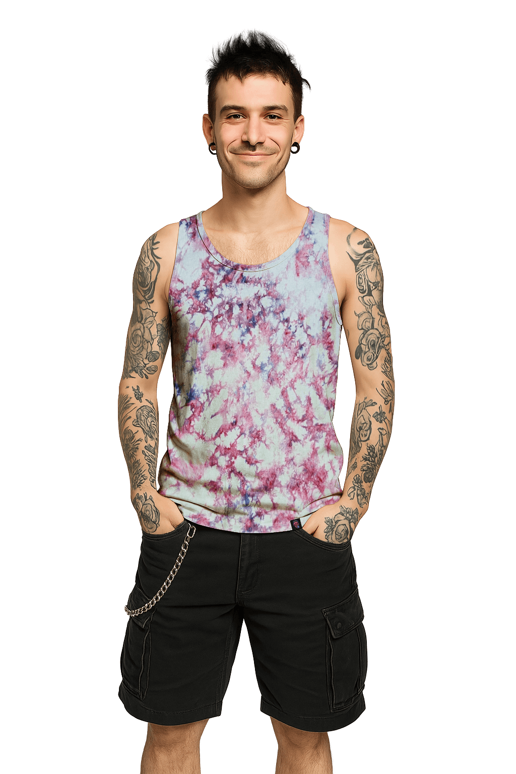 UK Handmade Pink Camo Tie-Dye – Men's, Women's, T-Shirts, Tanks, Polos & More - SourThreadz