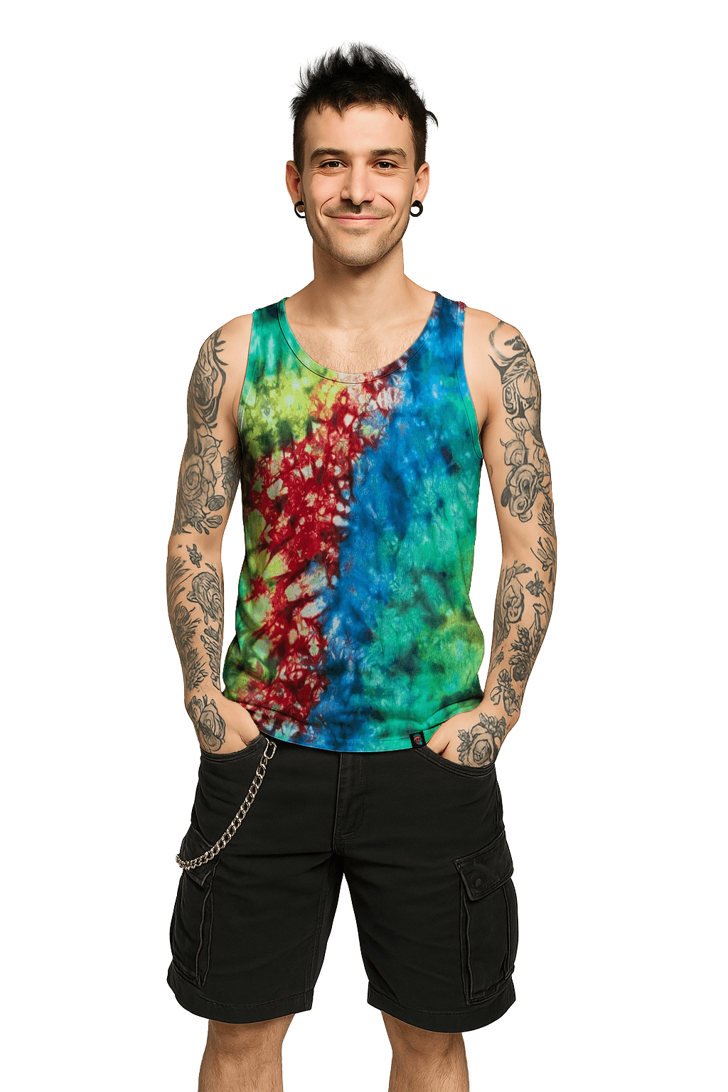 UK Handmade Toxic Rainbow Tie-Dye – Men's, Women's, T-Shirts, Tanks, Polos & More - SourThreadz