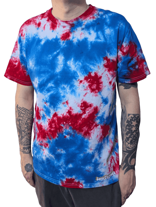 Patriot Tie-Dye T-shirt - Men's Unisex Boxy Heavyweight - SourThreadz