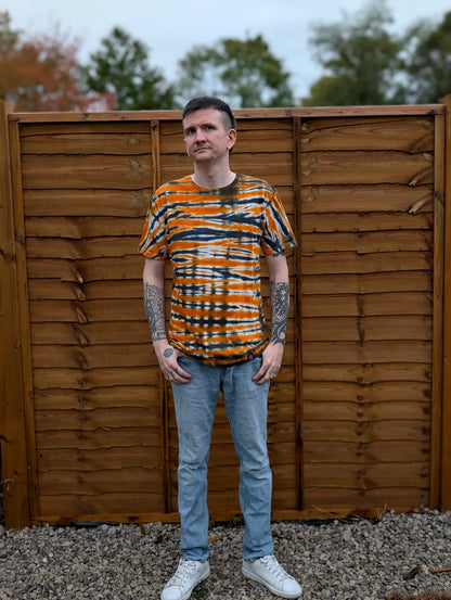 Pumpkin Tiger Tie-Dye | Any Garment, Any Size | Handmade by SourThreadz