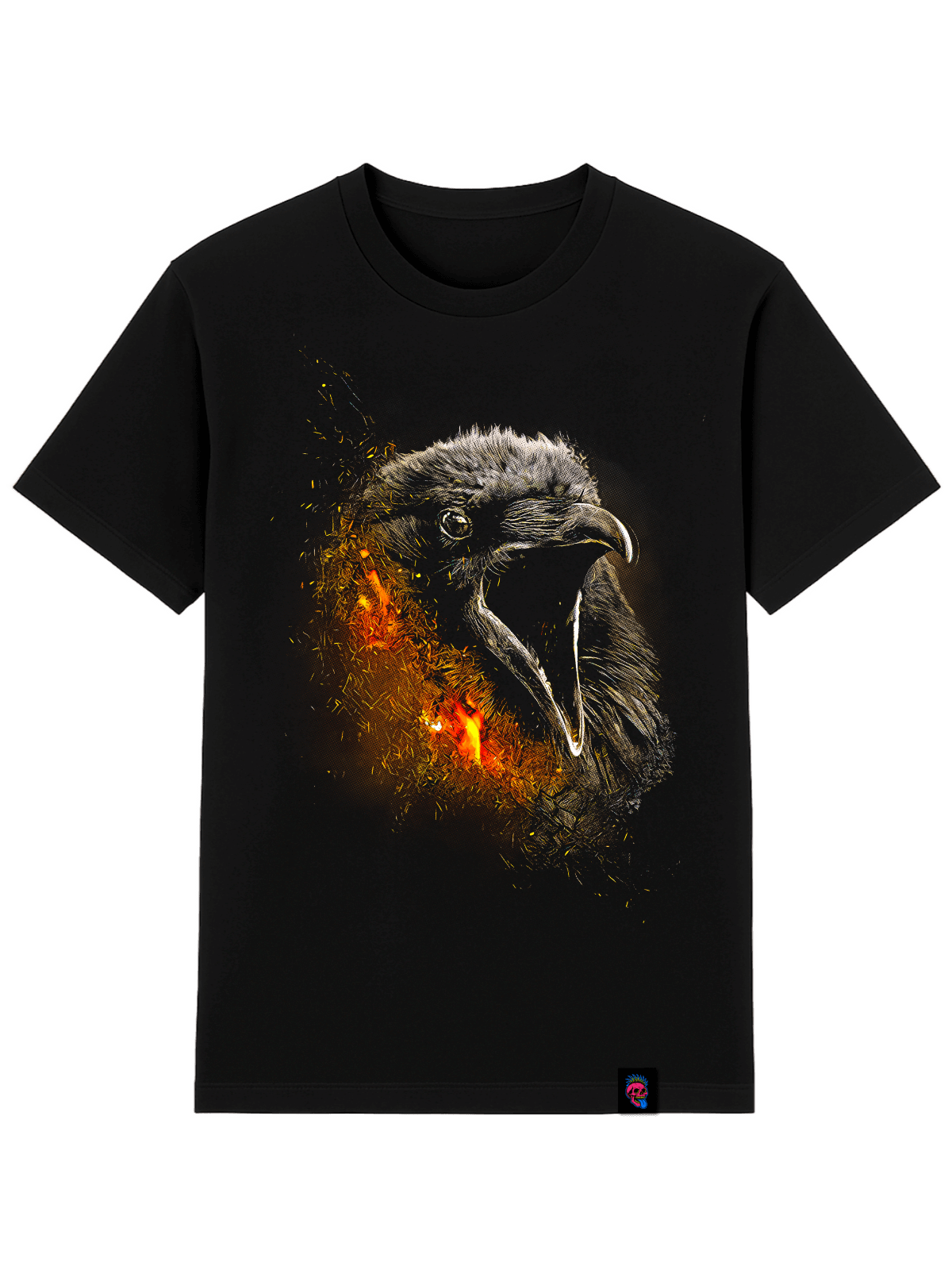 Raven Graphic Tee - Softfeel Heavyweight Organic Cotton - SourThreadz Premium Drop