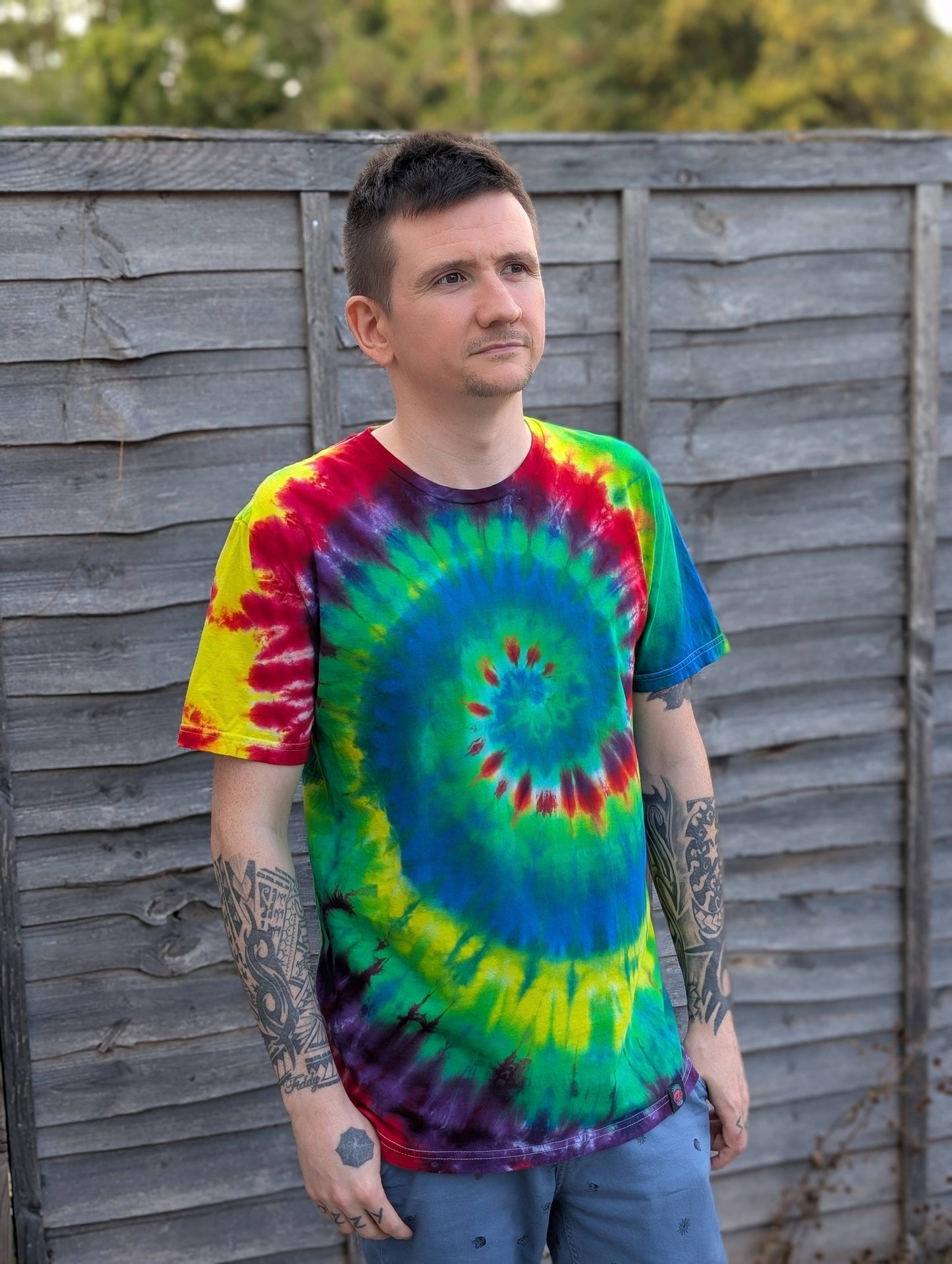 Tie-Dye Men’s T-Shirt - MInd Spiral (Strong Colour Variation Warning!) - SourThreadz