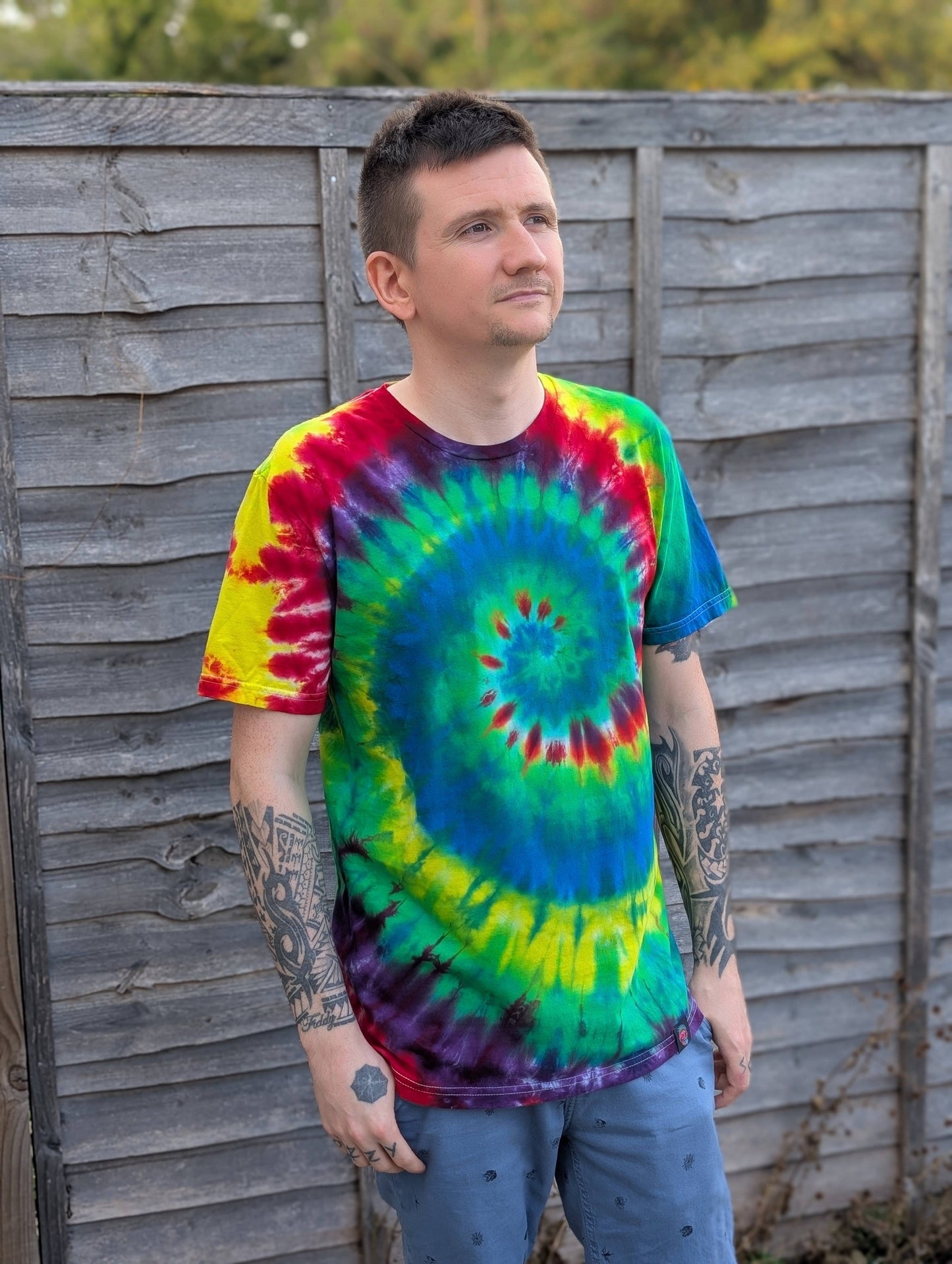 Tie-Dye Men’s T-Shirt - MInd Spiral (Strong Colour Variation Warning!) - SourThreadz