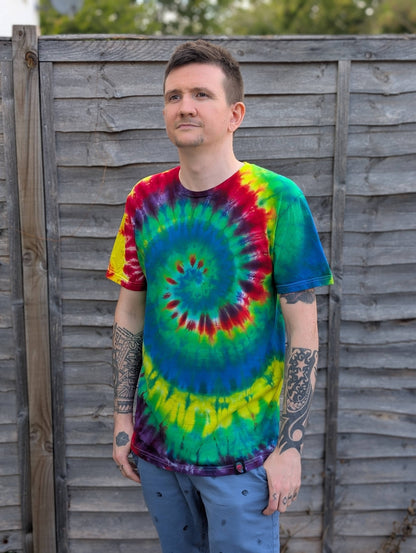 Tie-Dye Men’s T-Shirt - MInd Spiral (Strong Colour Variation Warning!) - SourThreadz