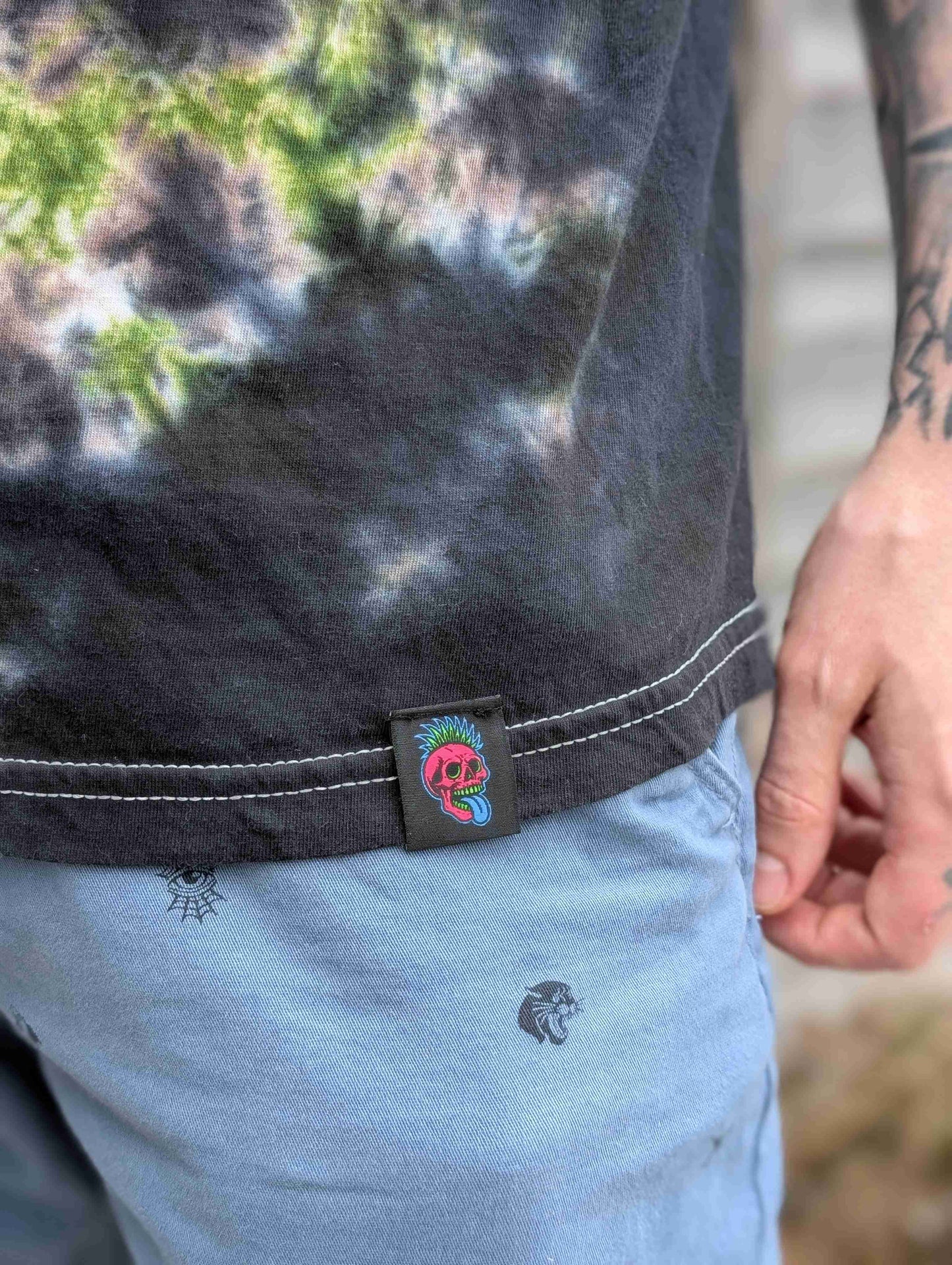 Tie-Dye Men's T-Shirt - Dark Forest Camo - SourThreadz