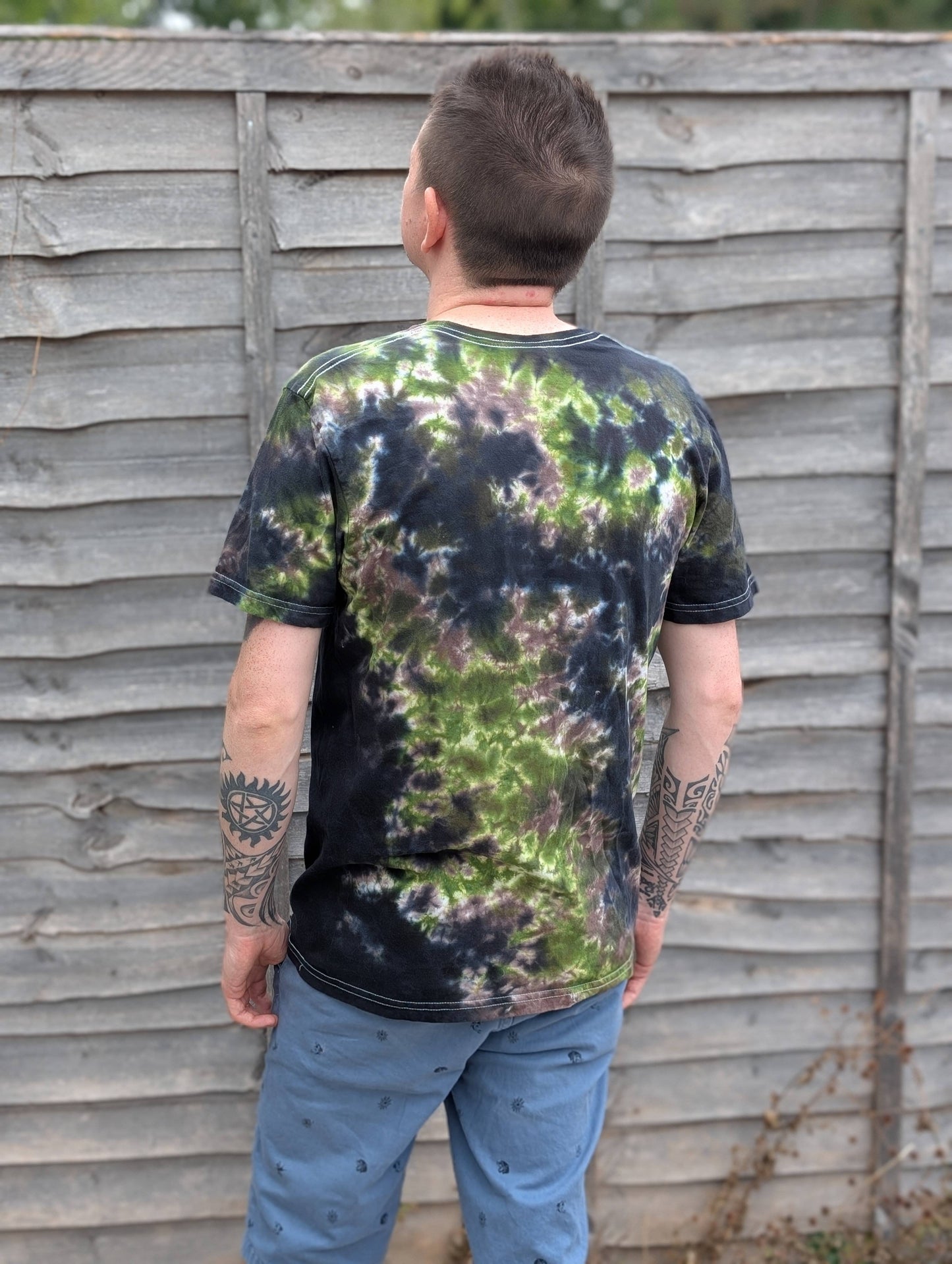 Tie-Dye Men's T-Shirt - Dark Forest Camo - SourThreadz