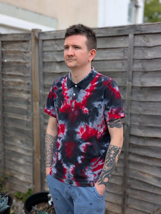 UK Handmade Black Red Grey Tie-Dye – T-Shirts, Tanks, Polos & More / Men's,Women's & Kids - SourThreadz (Copy)