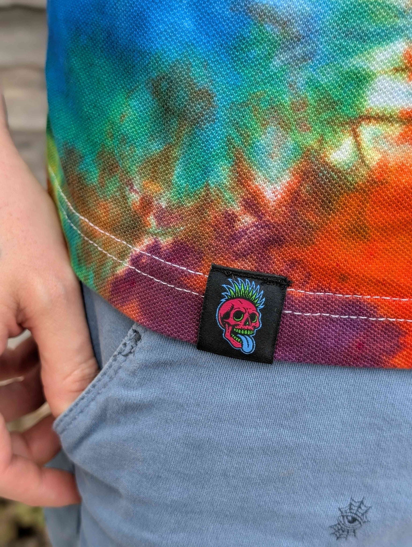 Tie-Dye Organic Polo - Heat Stroke  - Alternative Business Wear - SourThreadz