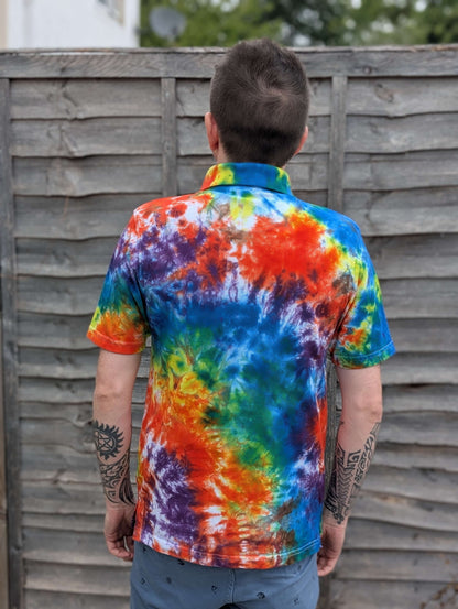 Tie-Dye Organic Polo - Heat Stroke  - Alternative Business Wear - SourThreadz