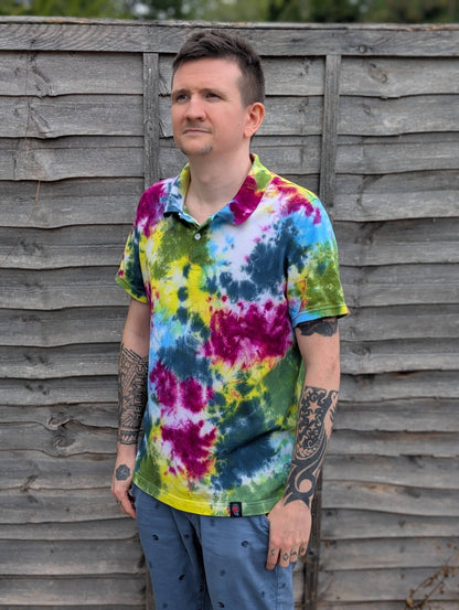 Tie-Dye Organic Polo - Emotions  - Alternative Business Wear - SourThreadz