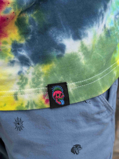 Tie-Dye Organic Polo - Emotions  - Alternative Business Wear - SourThreadz