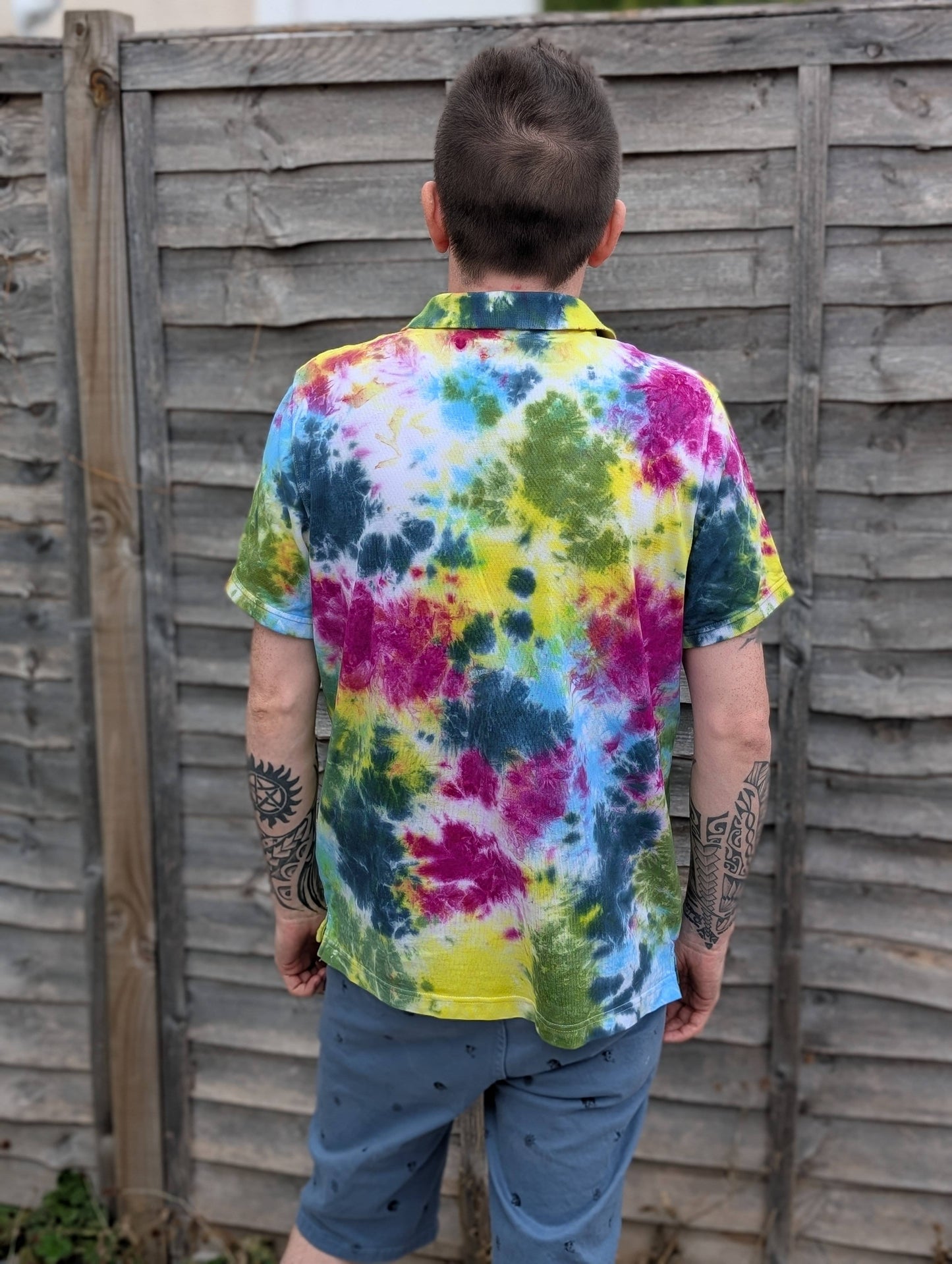 Tie-Dye Organic Polo - Emotions  - Alternative Business Wear - SourThreadz