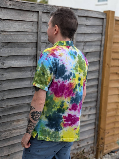 Tie-Dye Organic Polo - Emotions  - Alternative Business Wear - SourThreadz