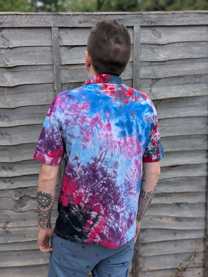 Tie-Dye Organic Polo - Ice & Fire - Alternative Business Wear - SourThreadz