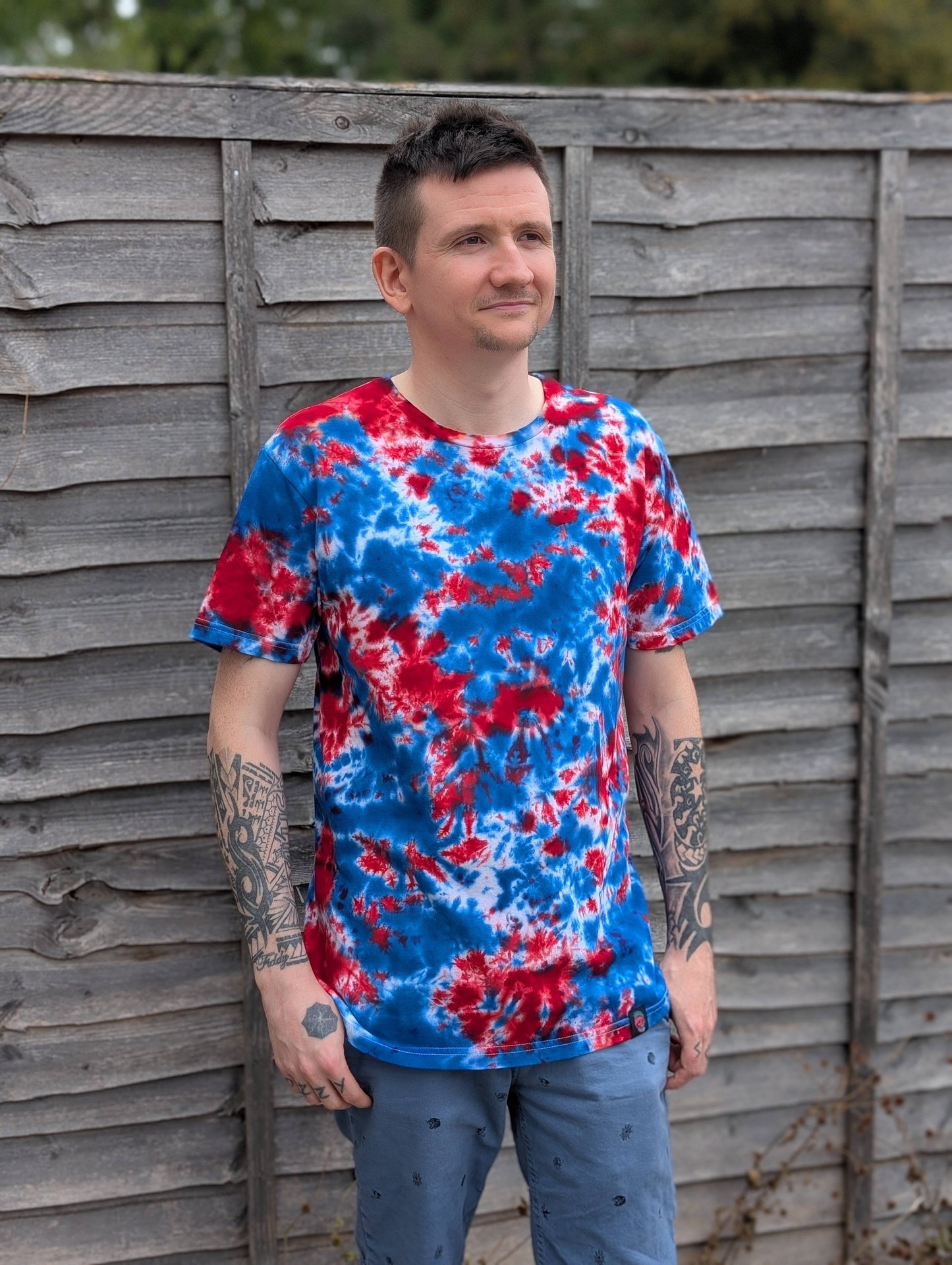 Tie-Dye Men’s T-Shirt - Patriot - Statement Piece - SourThreadz