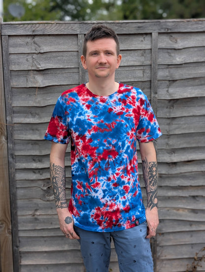 Tie-Dye Men’s T-Shirt - Patriot - Statement Piece - SourThreadz