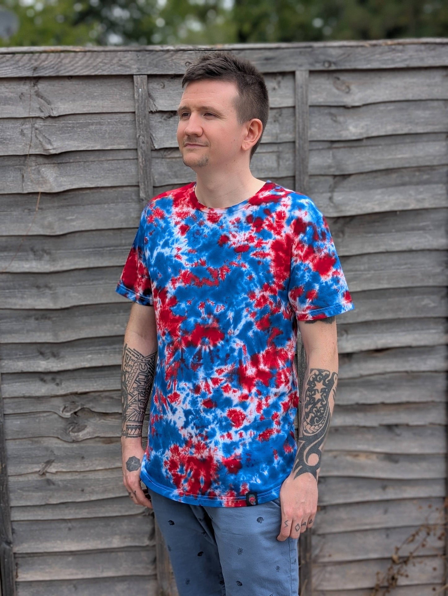 Tie-Dye Men’s T-Shirt - Patriot - Statement Piece - SourThreadz