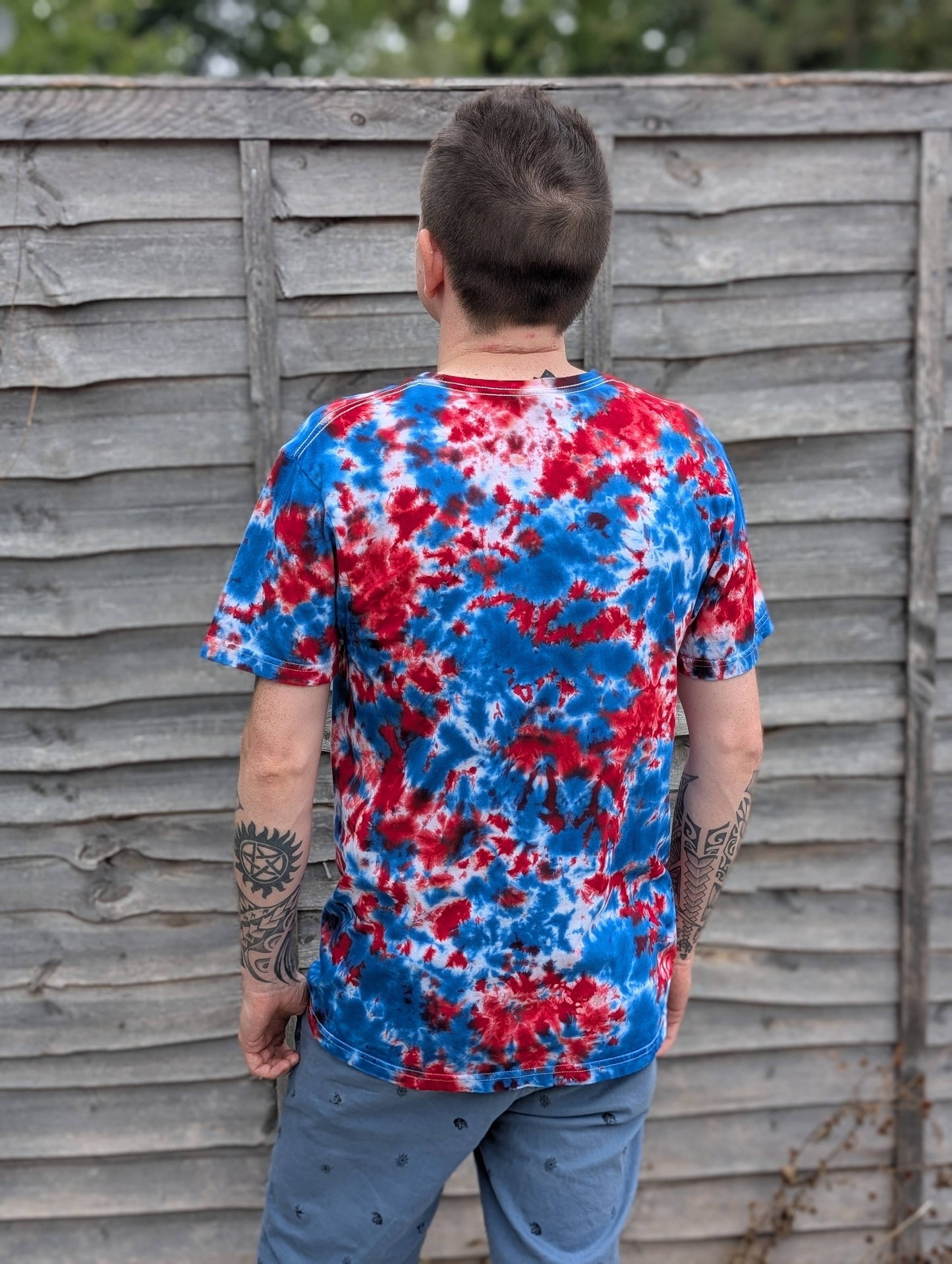 Tie-Dye Men’s T-Shirt - Patriot - Statement Piece - SourThreadz