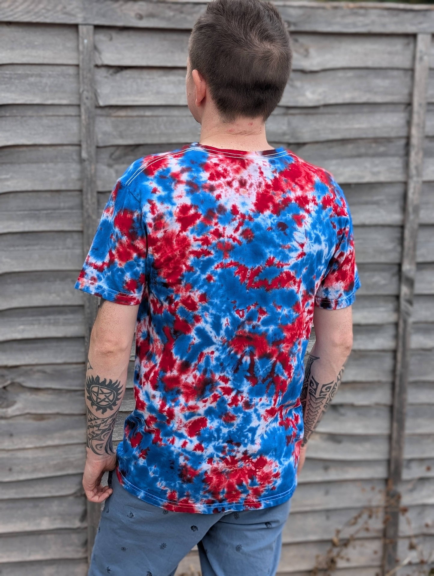 Tie-Dye Men’s T-Shirt - Patriot - Statement Piece - SourThreadz