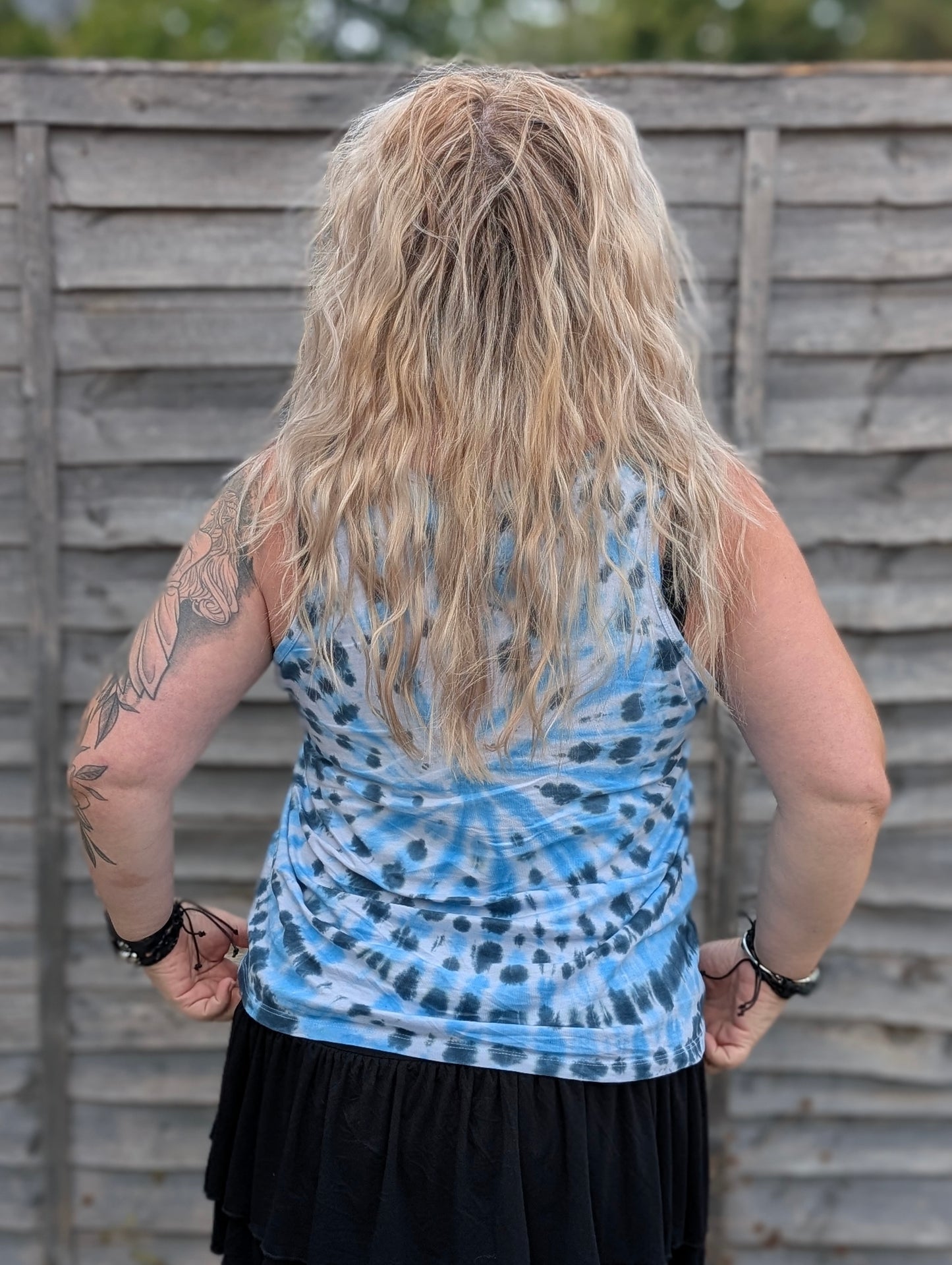 UK Handmade Teal Blue Spiral Tie-Dye – T-Shirts, Tanks, Polos & More / Men's,Women's & Kids - SourThreadz