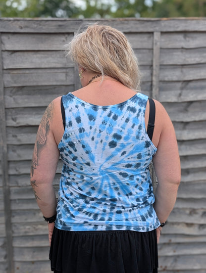 UK Handmade Teal Blue Spiral Tie-Dye – T-Shirts, Tanks, Polos & More / Men's,Women's & Kids - SourThreadz