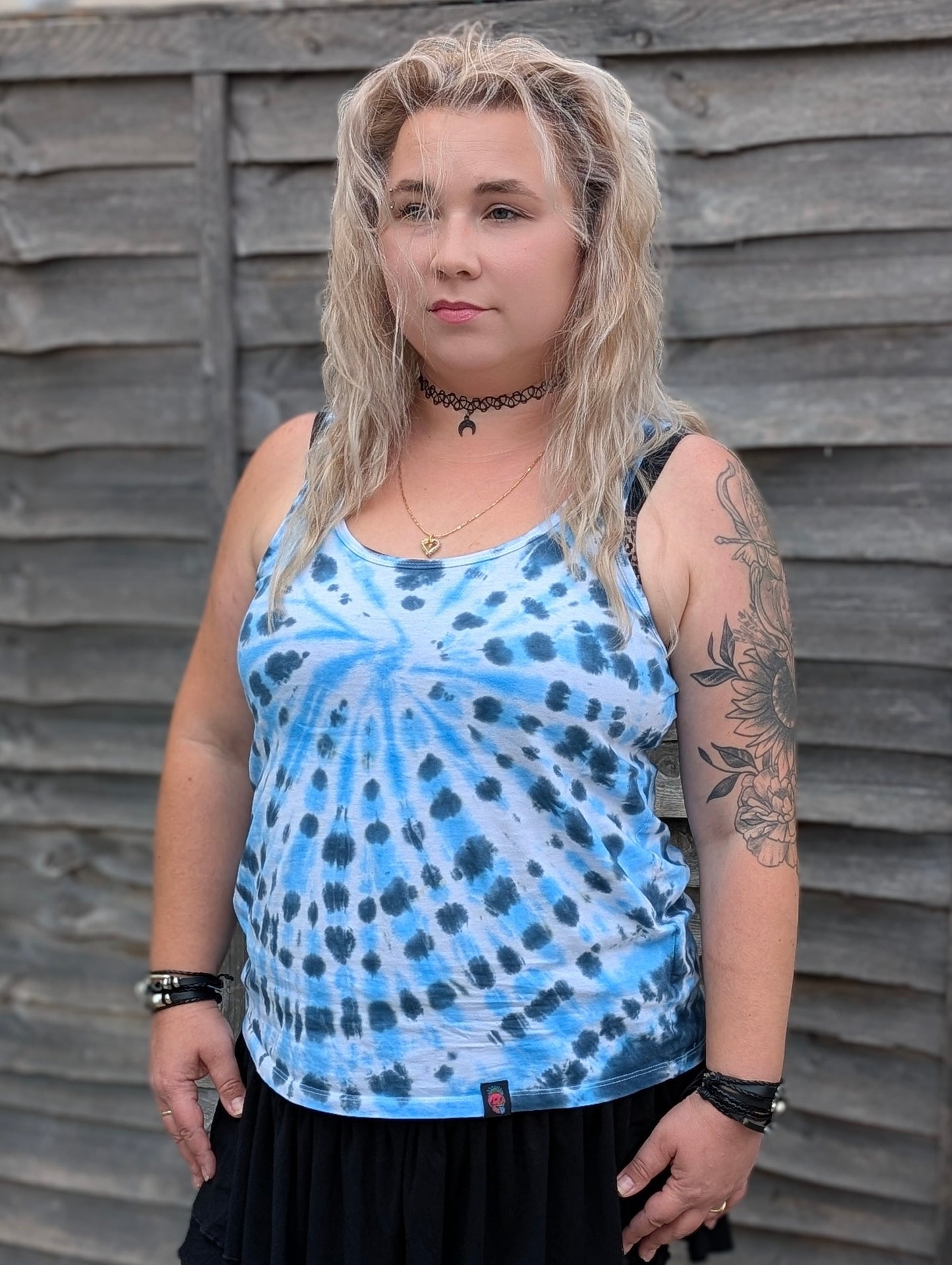 UK Handmade Teal Blue Spiral Tie-Dye – T-Shirts, Tanks, Polos & More / Men's,Women's & Kids - SourThreadz