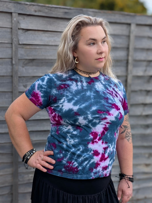 UK Handmade Teal Magenta Tie-Dye – T-Shirts, Tanks, Polos & More / Men's,Women's & Kids - SourThreadz