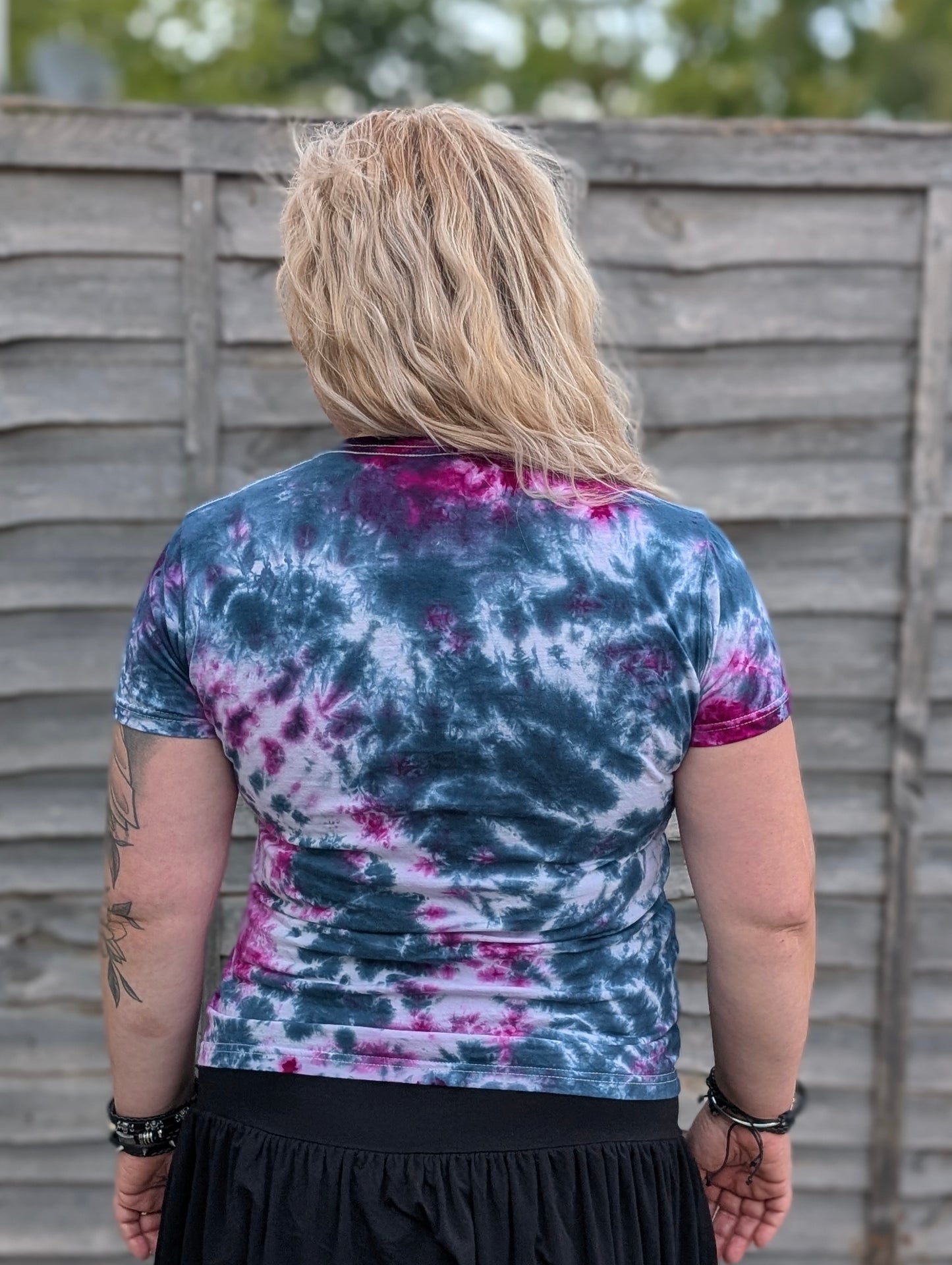UK Handmade Teal Magenta Tie-Dye – T-Shirts, Tanks, Polos & More / Men's,Women's & Kids - SourThreadz