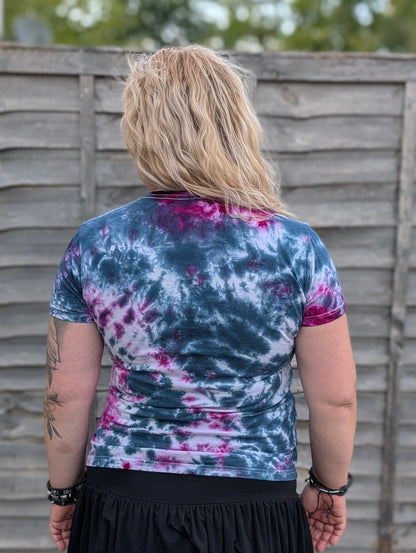 UK Handmade Teal Magenta Tie-Dye – T-Shirts, Tanks, Polos & More / Men's,Women's & Kids - SourThreadz