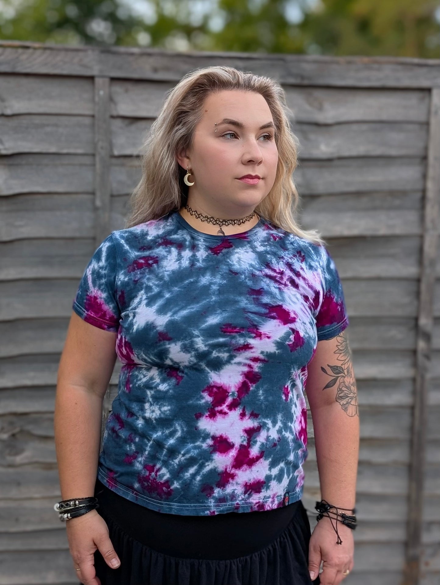 UK Handmade Teal Magenta Tie-Dye – T-Shirts, Tanks, Polos & More / Men's,Women's & Kids - SourThreadz
