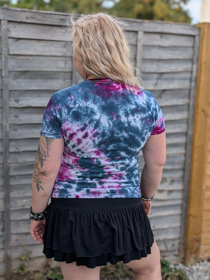 UK Handmade Teal Magenta Tie-Dye – T-Shirts, Tanks, Polos & More / Men's,Women's & Kids - SourThreadz