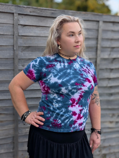 UK Handmade Teal Magenta Tie-Dye – T-Shirts, Tanks, Polos & More / Men's,Women's & Kids - SourThreadz
