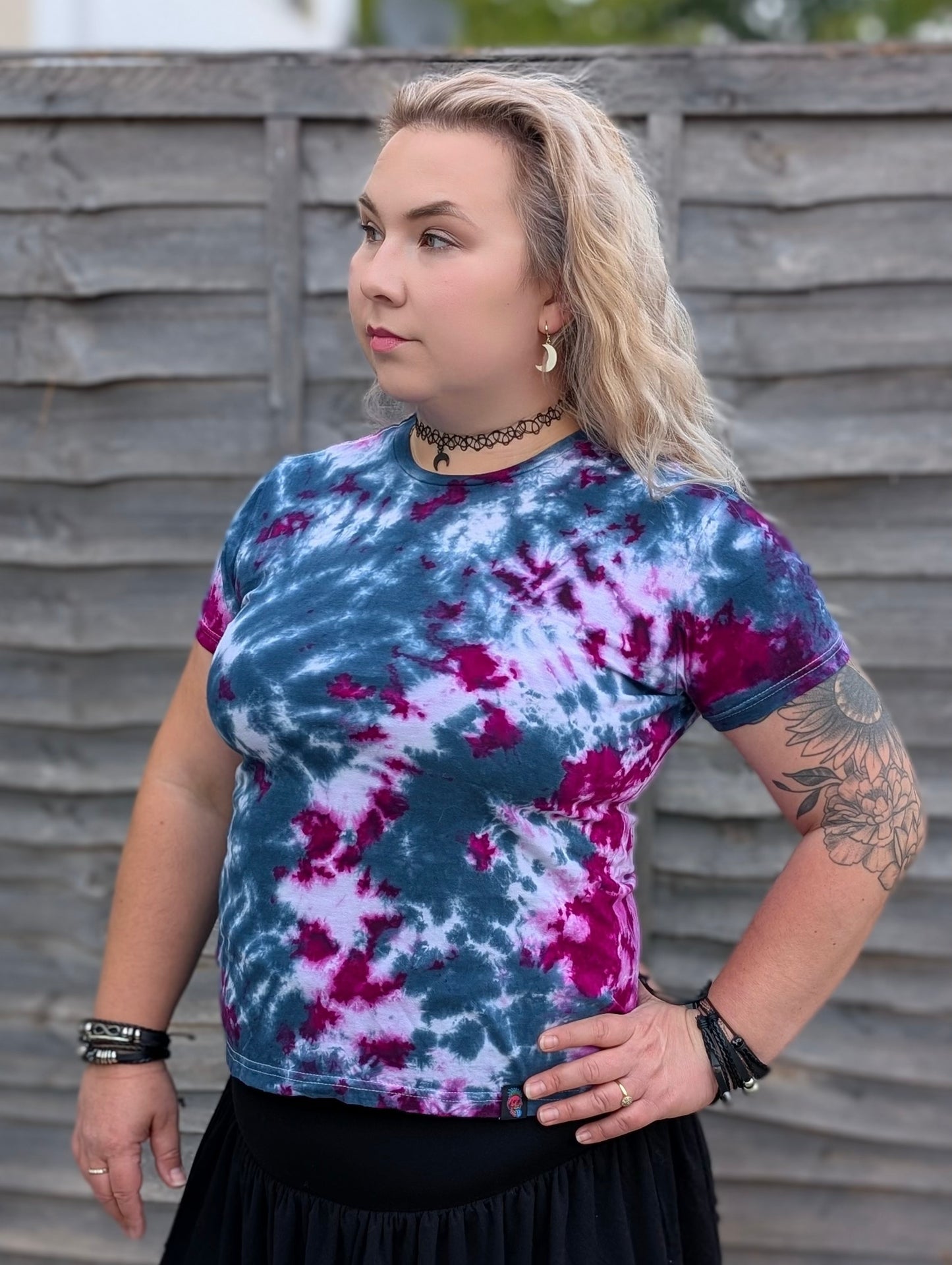 UK Handmade Teal Magenta Tie-Dye – T-Shirts, Tanks, Polos & More / Men's,Women's & Kids - SourThreadz