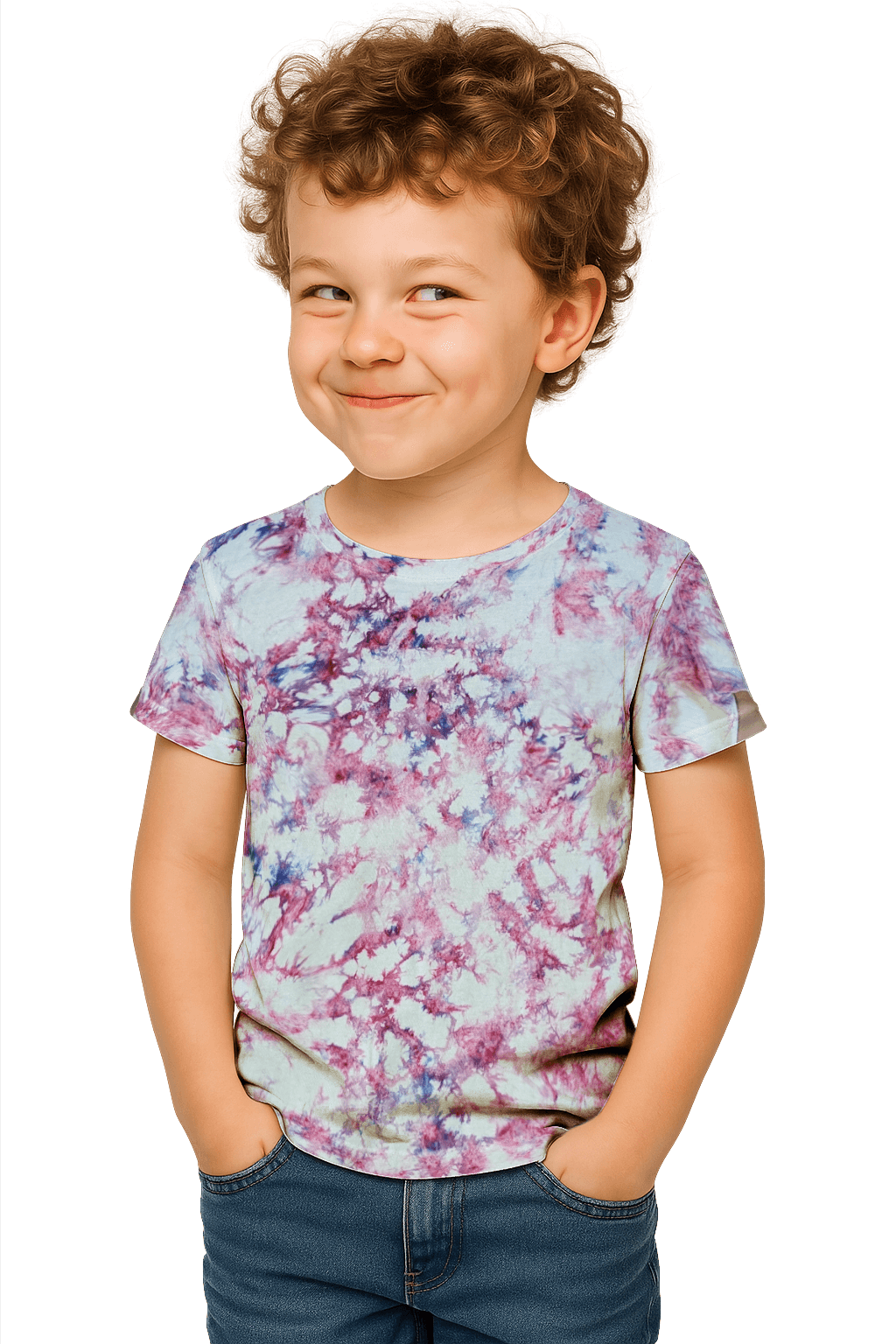Tie-Dye Kids & Teens T-Shirt - Pink Camo - Summer Drop - SourThreadz