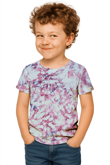 Tie-Dye Kids & Teens T-Shirt - Pink Camo - Summer Drop - SourThreadz