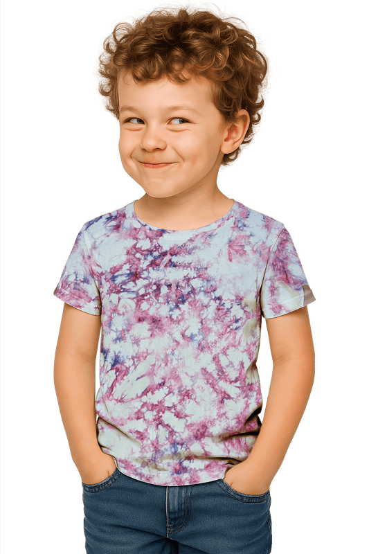 Tie-Dye Kids & Teens T-Shirt - Pink Camo - Summer Drop - SourThreadz