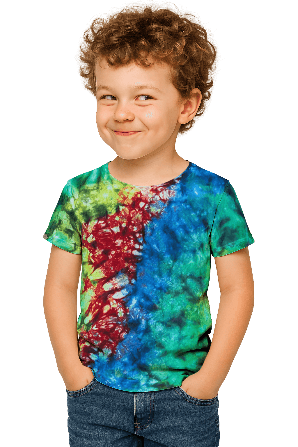 Tie-Dye Kids & Teens T-Shirt - Toxic Rainbow - Festival Style - SourThreadz
