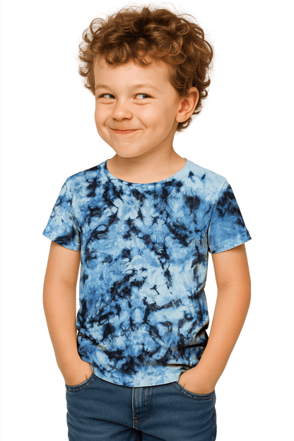 Tie-Dye Kids & Teens T-Shirt - Blue Camo - Urban Style - SourThreadz