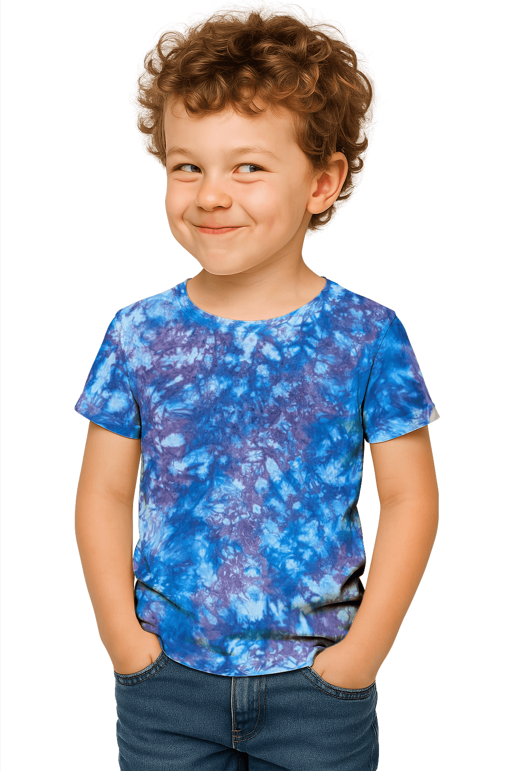 Tie-Dye Kids & Teens T-Shirt - Blue Lavender - Alternative Vibes - SourThreadz