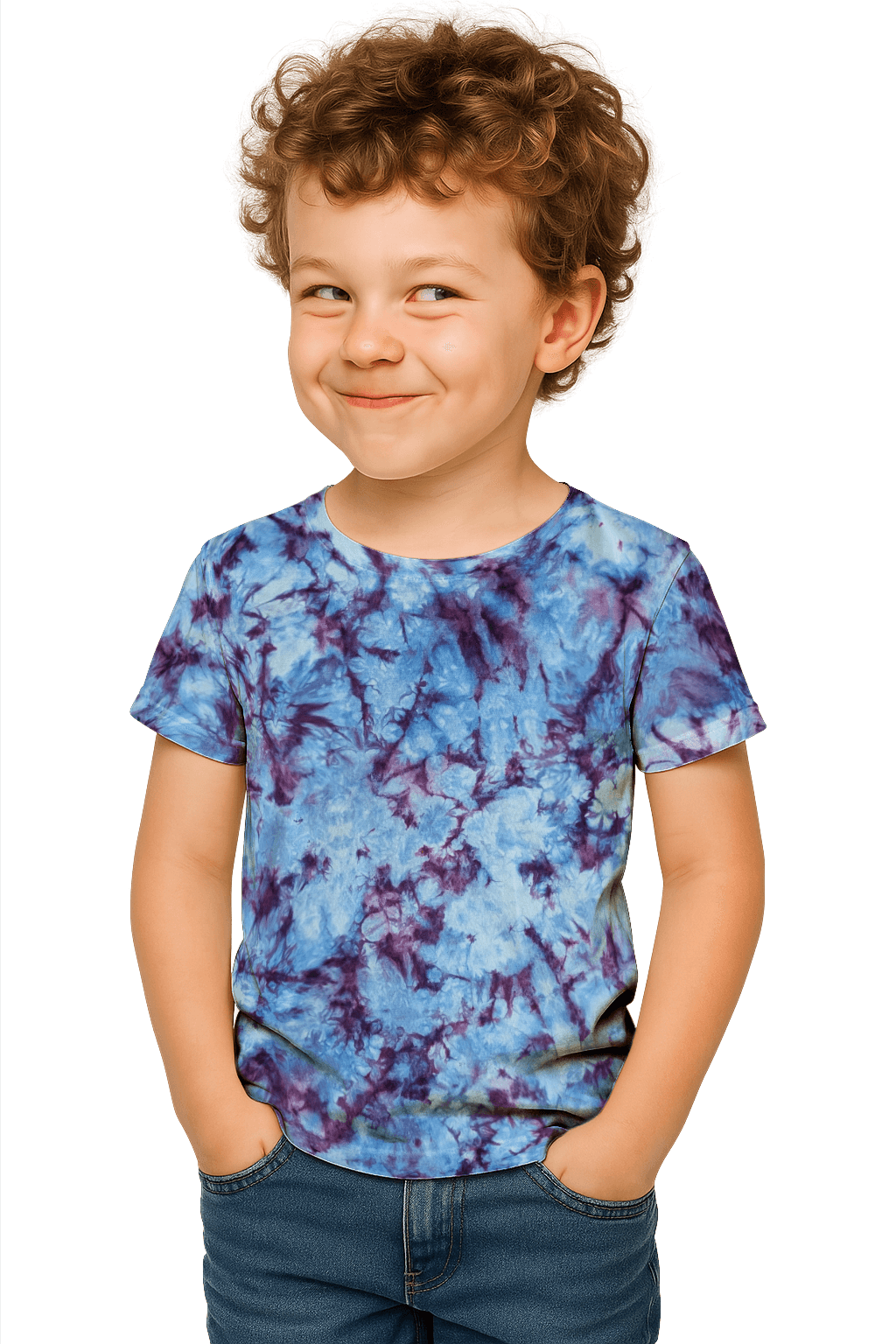 Tie-Dye Kids & Teens T-Shirt - Purple Rain - Alternative Vibes - SourThreadz