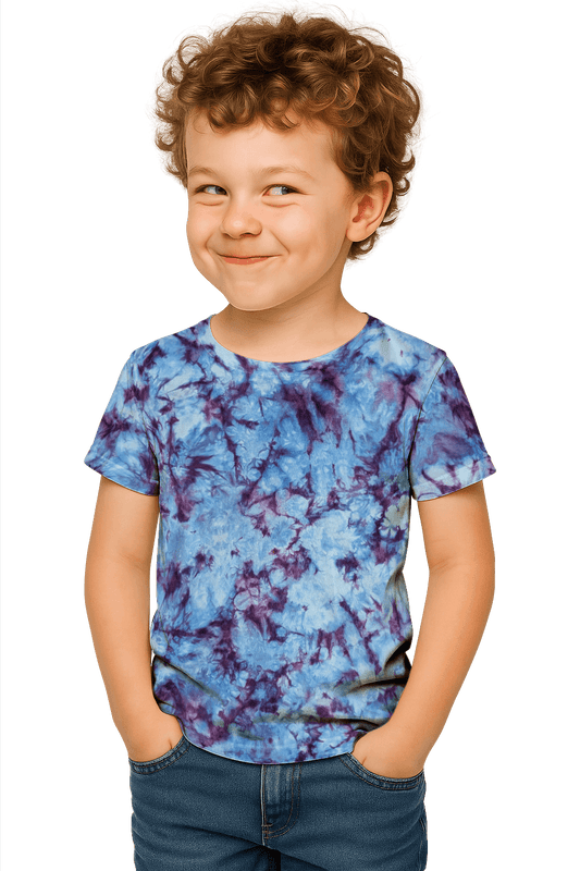 Tie-Dye Kids & Teens T-Shirt - Purple Rain - Alternative Vibes - SourThreadz