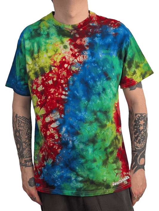 Toxic Rainbow Tie-Dye T-shirt - Men's Unisex Heavyweight - SourThreadz