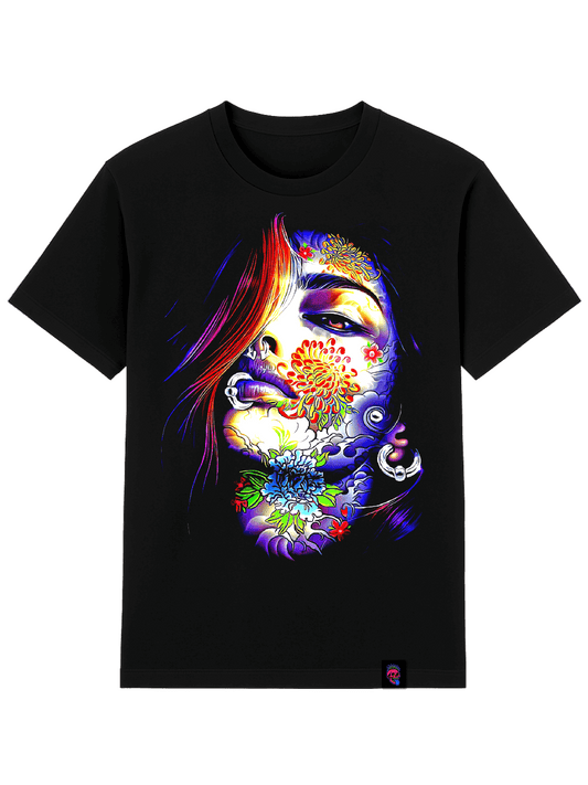 Trippy Art Tattoo Graphic Tee - Softfeel Heavyweight Organic Cotton - SourThreadz Premium Drop